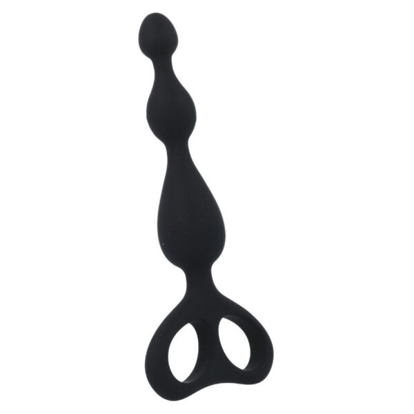Intense Danti — Anal Beads, Silicone, Black — view 2
