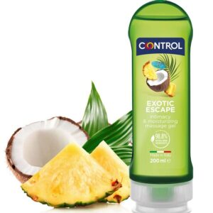 Control 2-in-1 Pleasure — Massage Gel, 200 ml, Exotic — Body Massage Oils