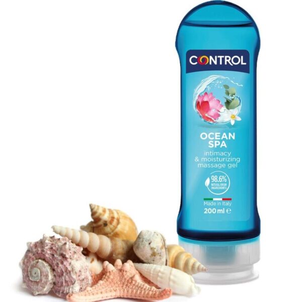 Control 2-in-1 Pleasure — Massage Gel, 200 ml, Mediterranean Sea — Body Massage Oils
