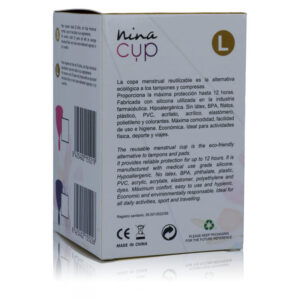 Nina Kikí — Menstrual Cup, Silicone, Size L, Pink — Menstrual Cups — view 4