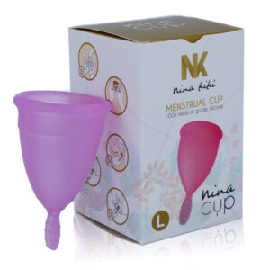 Nina Kikí — Menstrual Cup, Silicone, Size L, Purple — Menstrual Cups — view 4