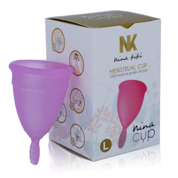 Nina Kikí — Menstrual Cup, Silicone, Size L, Purple — Menstrual Cups — view 4
