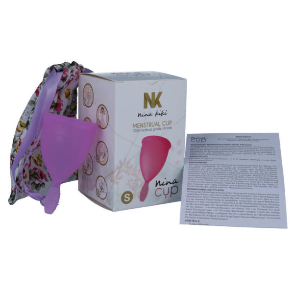 Nina Kikí — Menstrual Cup, Silicone, Size S, Purple — Menstrual Cups — view 3