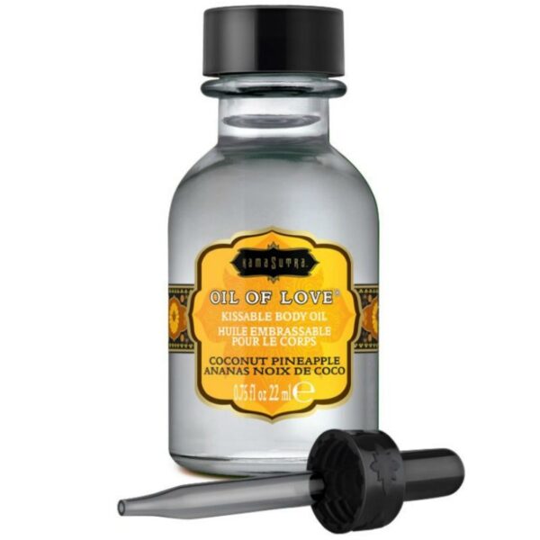 Kamasutra Oil of Love — Kissable Body Oil, Coconut Pineapple — Aphrodisiacs & Edibles