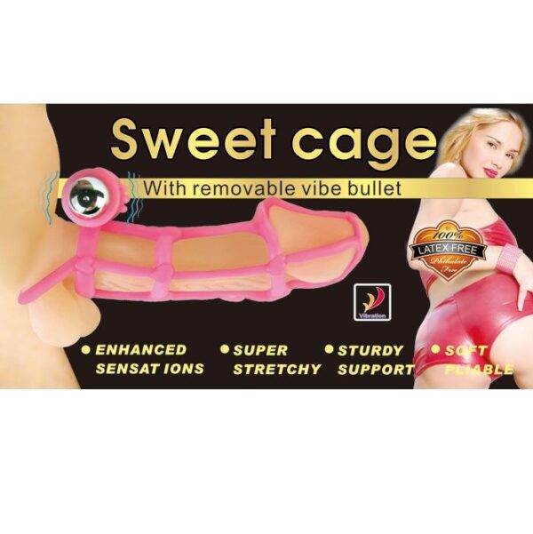 Baile Sweet — Vibrating Penis Sleeve, Pink — Penis Accessories — view 2