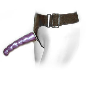Baile — Double Strap-On, 17 cm, Lilac — Double Penetration Strap-Ons — view 7