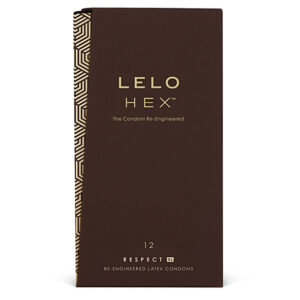 LELO Hex Respect XL — Textured Condoms, 12 Pack
