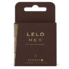 LELO Hex Respect XL — Textured Condoms, 3 Pack