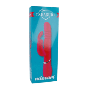Treasure Missouri — Thrusting Vibrator, Silicone, Pink — Clitoral Stimulators — view 4