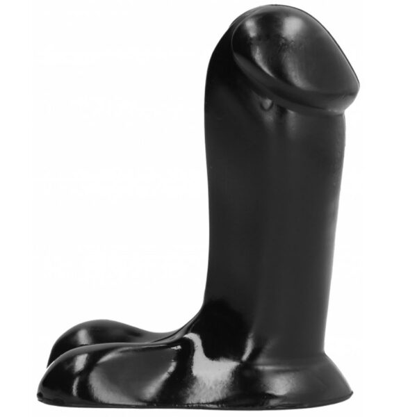 All Black Wide Base — Realistic Dildo, 14 cm, with Balls — Dildos — view 3