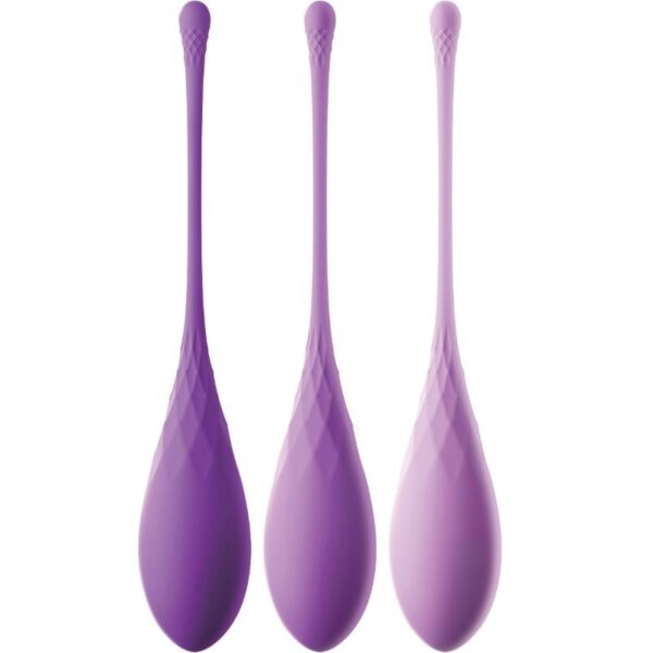 Fantasy for Her Train-Her Set — Kegel Weights, Silicone, Purple — Kegel Balls & Ben Wa Balls