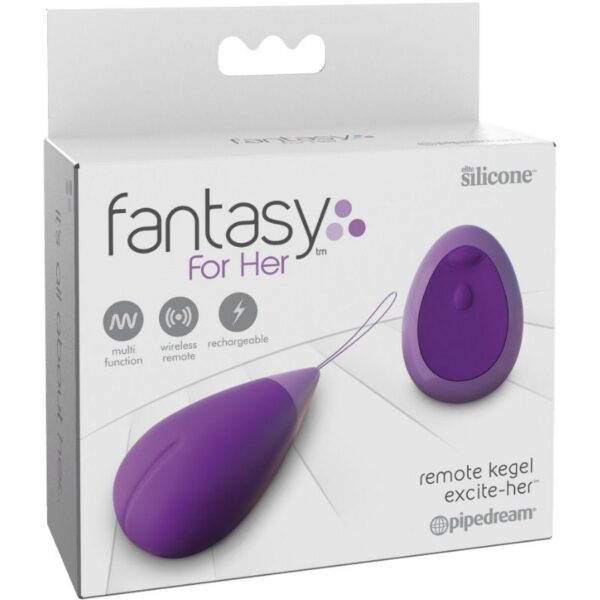 Fantasy for Her Remote Excite-Her — Vibrating Egg, Purple — G-Spot Vibrators — view 6