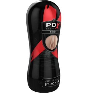 PDX Elite Pussy — Vibrating Masturbator, Waterproof — Male Masturbators — view 3