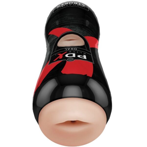 PDX Elite Oral — Vibrating Masturbator, Waterproof — Male Masturbators