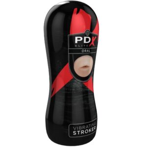 PDX Elite Oral — Vibrating Masturbator, Waterproof — Male Masturbators — view 2