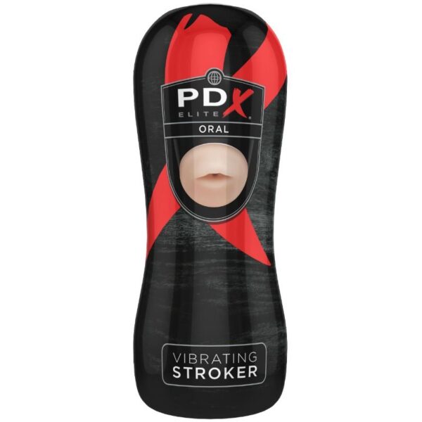 PDX Elite Oral — Vibrating Masturbator, Waterproof — Male Masturbators — view 3