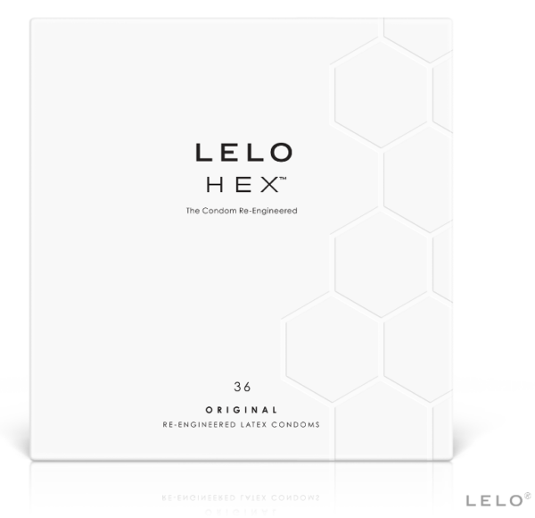 LELO Hex — Textured Condoms, 36 Pack — Bulk Condom Packs