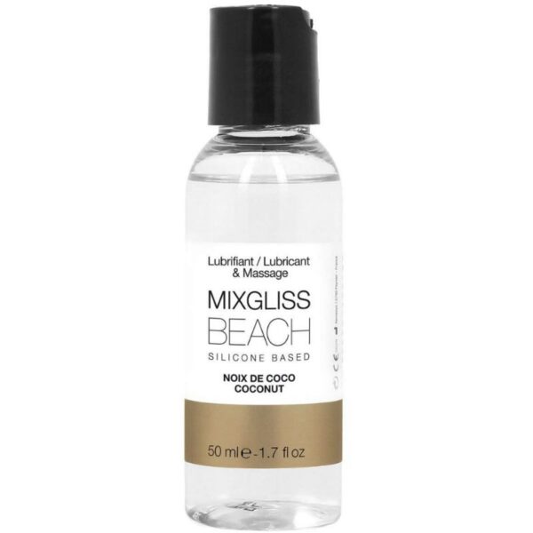 Mixgliss Beach — Silicone-Based Lubricant, 50 ml, Coconut — Flavored Lubricants — view 2