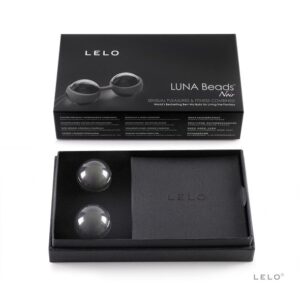 LELO Luna Beads Noir — Kegel Balls, Silicone — Ben Wa Balls — view 3