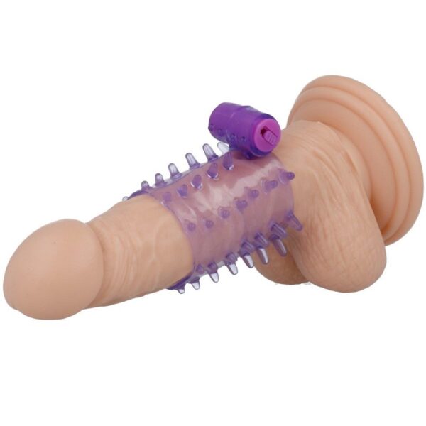 Casual Love — Vibrating Penis Sleeve, Purple — Girth Sleeves — view 5