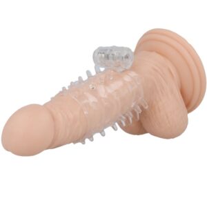 Casual Love — Vibrating Penis Sleeve, Transparent — Girth Sleeves — view 2