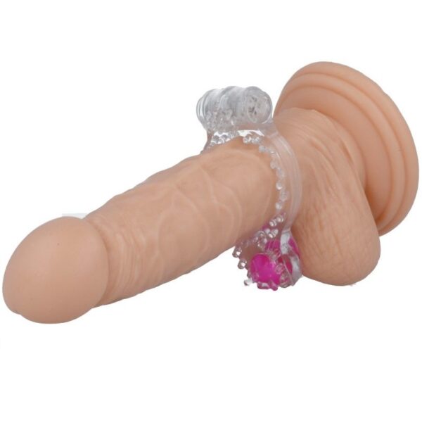 Casual Love Double Pleasure — Vibrating Cock Ring, Transparent — Cock Rings — view 2