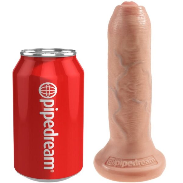 King Cock Uncut — Realistic Dildo, Dual Density, 15 cm, Flesh — Dildos — view 3