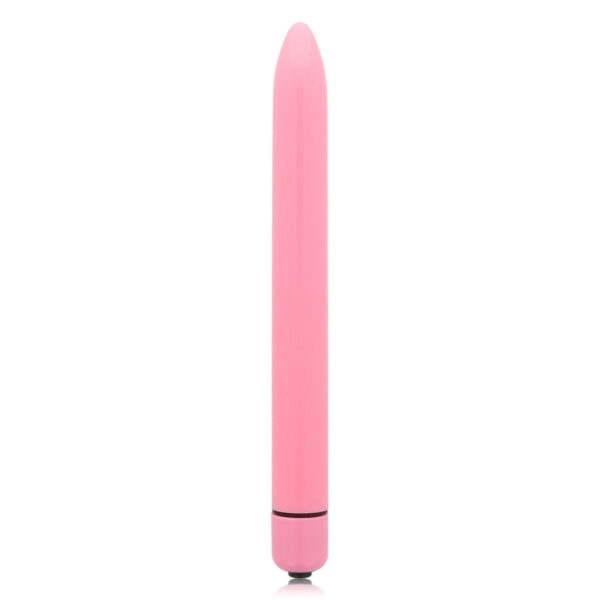 Glossy Slim — Vibrator, Large, Pink — Classic Vibrators — view 3
