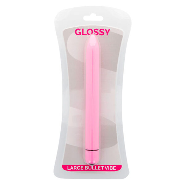 Glossy Slim — Vibrator, Large, Pink — Classic Vibrators — view 2