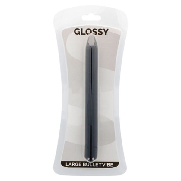 Glossy Slim — Vibrator, Large, Black — Classic Vibrators — view 2