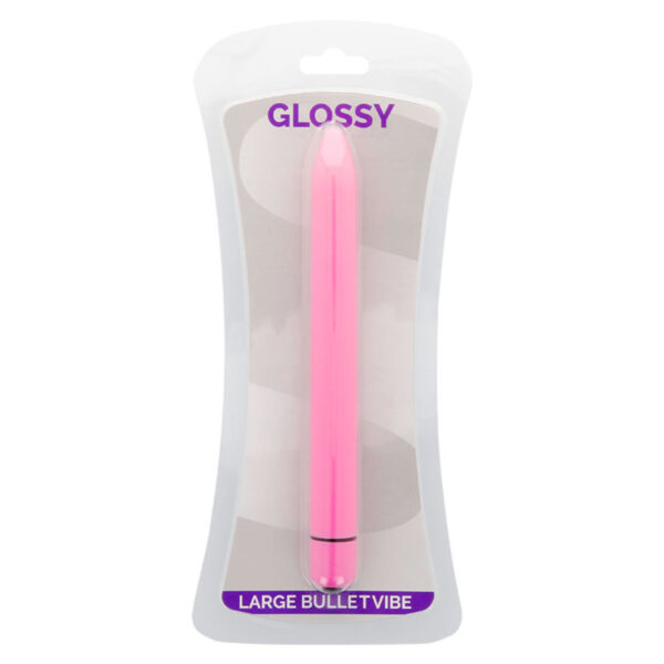 Glossy Slim — Vibrator, Large, Deep Rose — Classic Vibrators — view 2