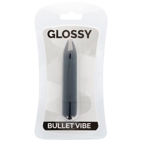 Glossy Thin Vibe — Bullet Vibrator, Black — Bullet Vibrators — view 2