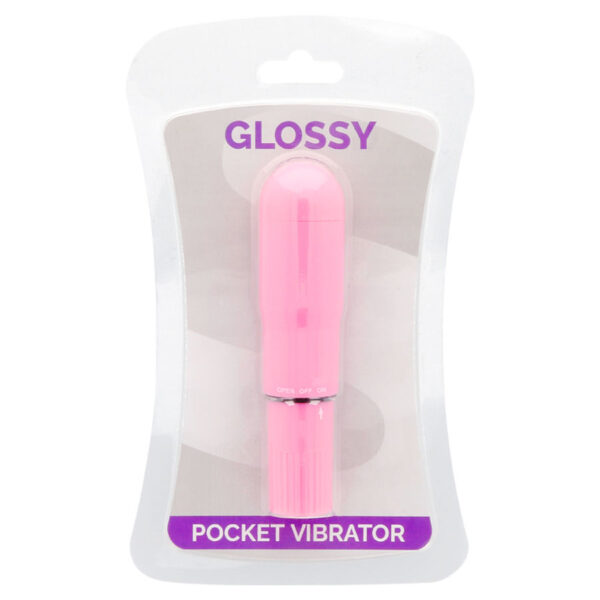 Glossy Pocket — Mini Vibrator, Deep Rose — Clitoral Stimulators — view 2