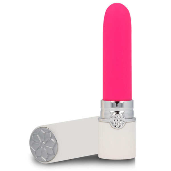 Lips Style Cleo — Lipstick Vibrator, Rechargeable, White/Pink — Clitoral Stimulators