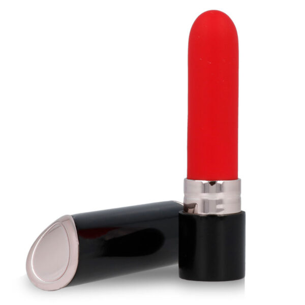 Lips Style Shia — Lipstick Vibrator, Rechargeable, Black/Red — Clitoral Stimulators