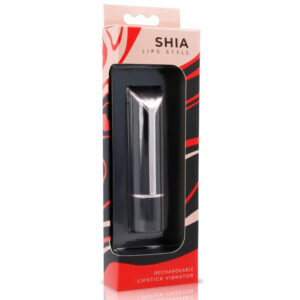Lips Style Shia — Lipstick Vibrator, Rechargeable, Black/Red — Clitoral Stimulators — view 2
