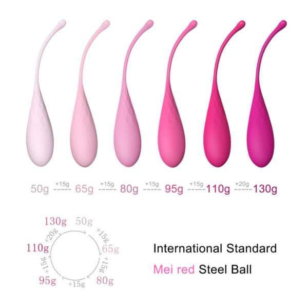 Leslie Kegel Fit — Kegel Weights, Silicone, Set of 6 — Kegel Balls & Ben Wa Balls — view 9