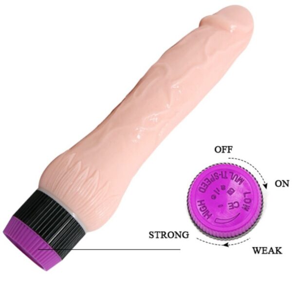 Baile Adour Club Wide Base — Realistic Vibrator, 22 cm, TPR — Realistic Vibrators — view 6