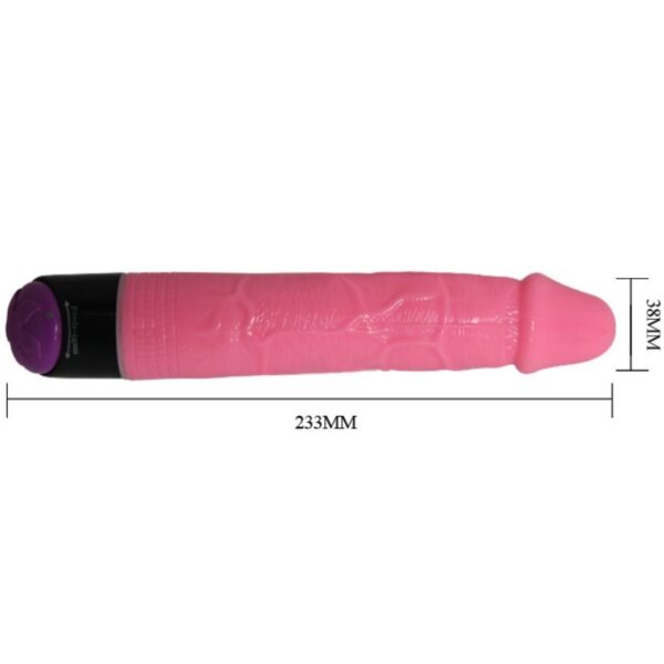 Baile Colorful Sex — Realistic Vibrator, 23.3 cm, Pink — Realistic Vibrators — view 8