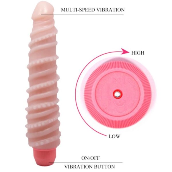Baile Flexi Vibe Spiral — Realistic Vibrator, 19.5 cm — Realistic Vibrators — view 7