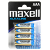 Maxell Alkaline AAA LR03 — Batteries, 4 Pack — Batteries & Spare Parts