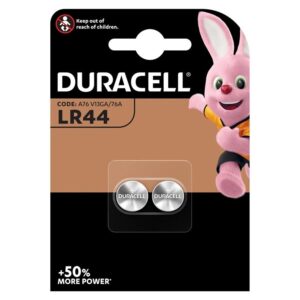 Duracell Alkaline Button LR44 — Batteries, 2 Pack — Batteries & Spare Parts