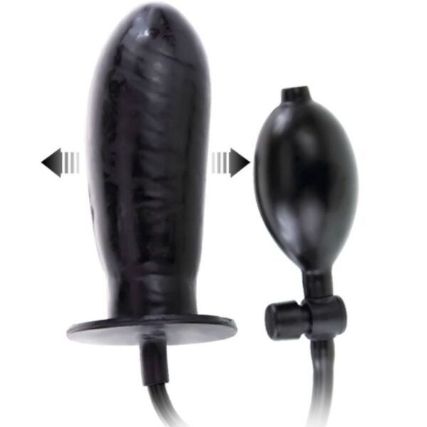 Baile Bigger Joy — Inflatable Dildo, 16 cm, Black — Anal