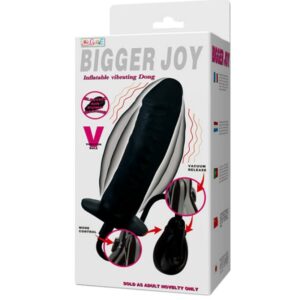 Baile Bigger Joy Vibration — Inflatable Dildo, 16 cm, Black — Anal Dildos — view 4