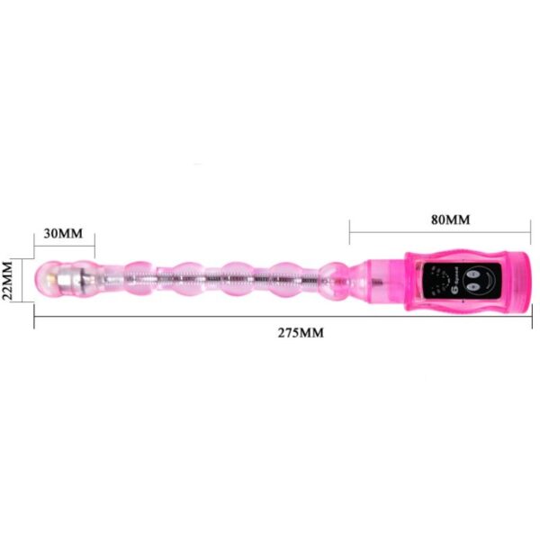 Baile Distortion Triple — Anal Vibrator, Pink — view 2