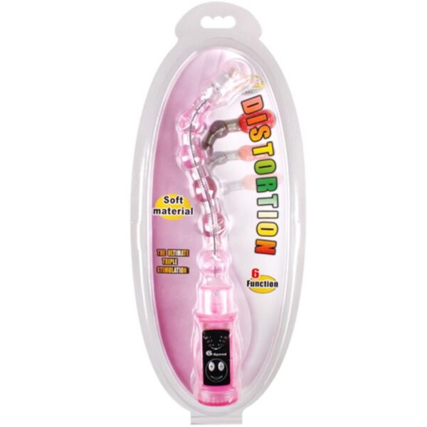 Baile Distortion Triple — Anal Vibrator, Pink — view 6