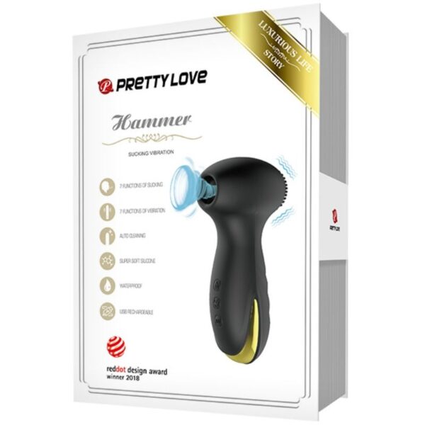 Pretty Love Smart Hammer — Clit Sucker, Rechargeable — Clitoral Stimulators — view 6