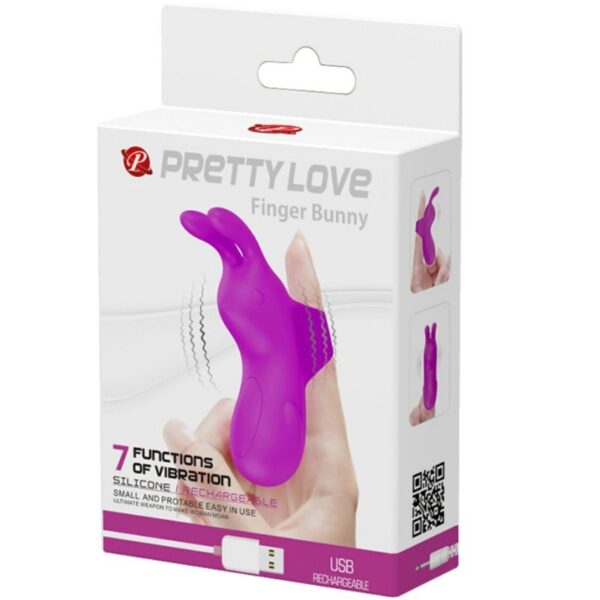 Pretty Love Smart Rabbit Thimble — Finger Vibrator, Rechargeable — Clitoral Stimulators — view 6