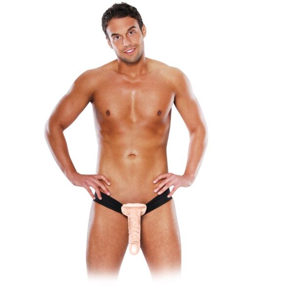 Fetish Fantasy Series Dream — Hollow Strap-On, 25 cm, Natural — Hollow Strap-Ons — view 4