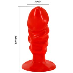 Baile — Butt Plug, Suction Cup, Red — Anal — view 3